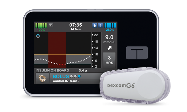 Tandem - t:slim X2™ Insulin Pump [300 units] - Basal-IQ Technology - Dexcom G6® CGM enabled*