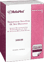 EA/1 - ReliaMed Sterile Latex-Free Transparent Thin Film I.V. Site Dressing 2-3/8